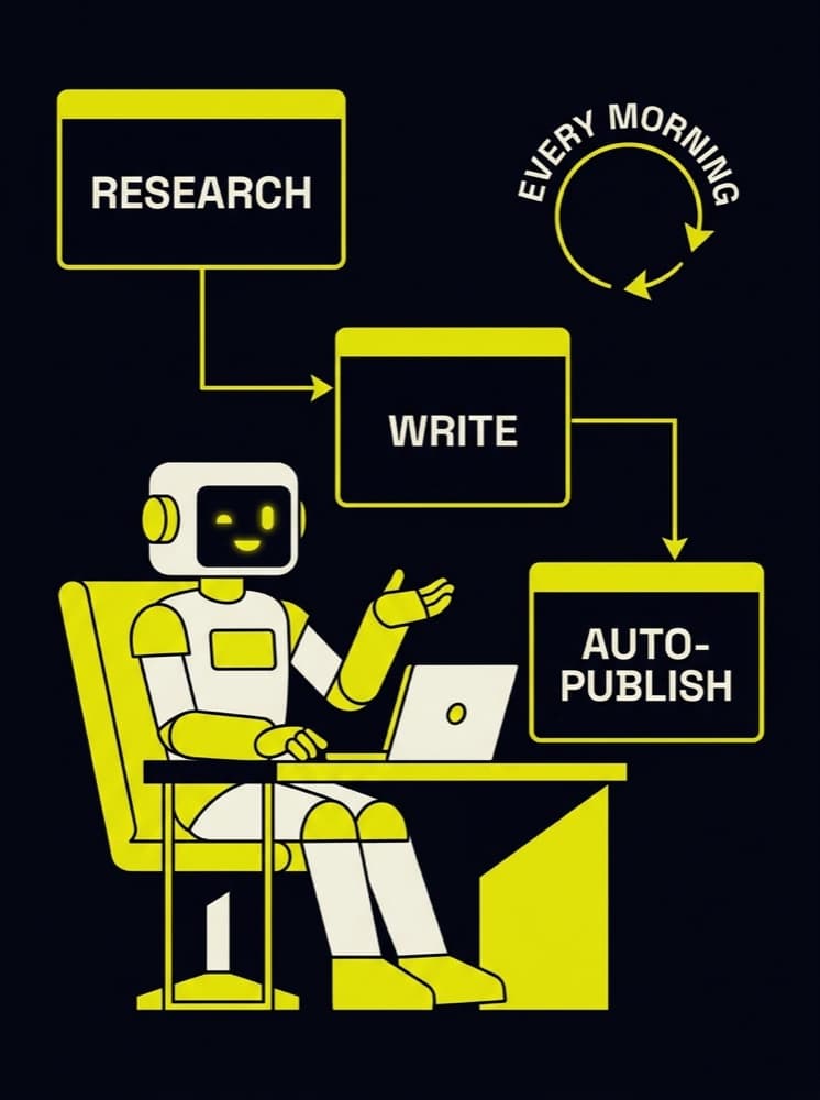 Autonomous Claude agent that researches, writes and auto-publishes every morning